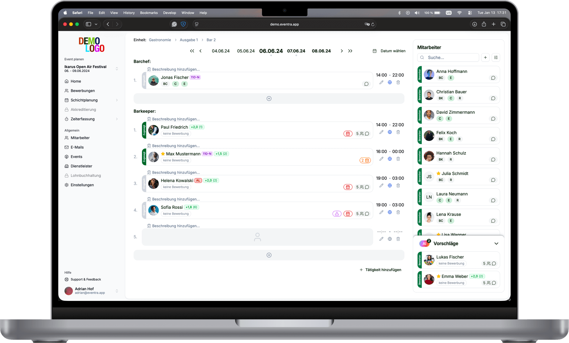 DATEV Export Dashboard