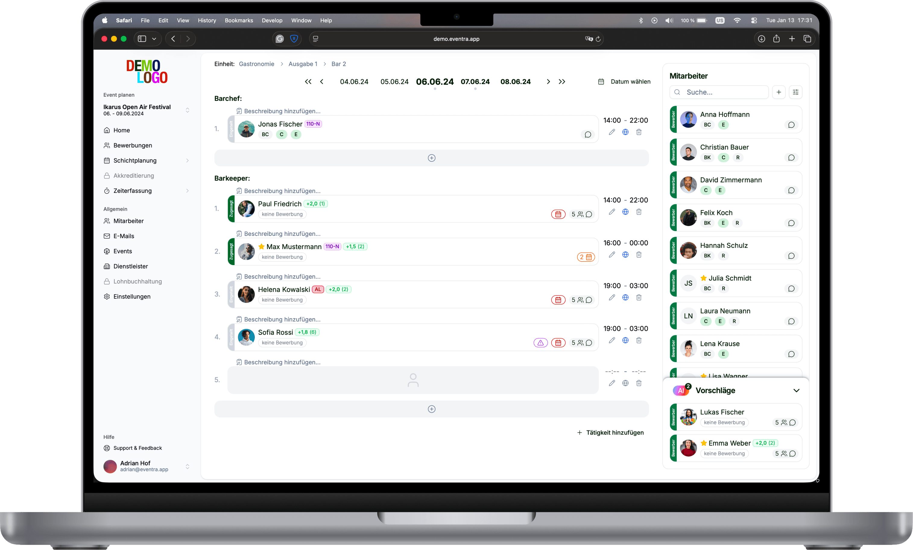 Behördenkonformer Export