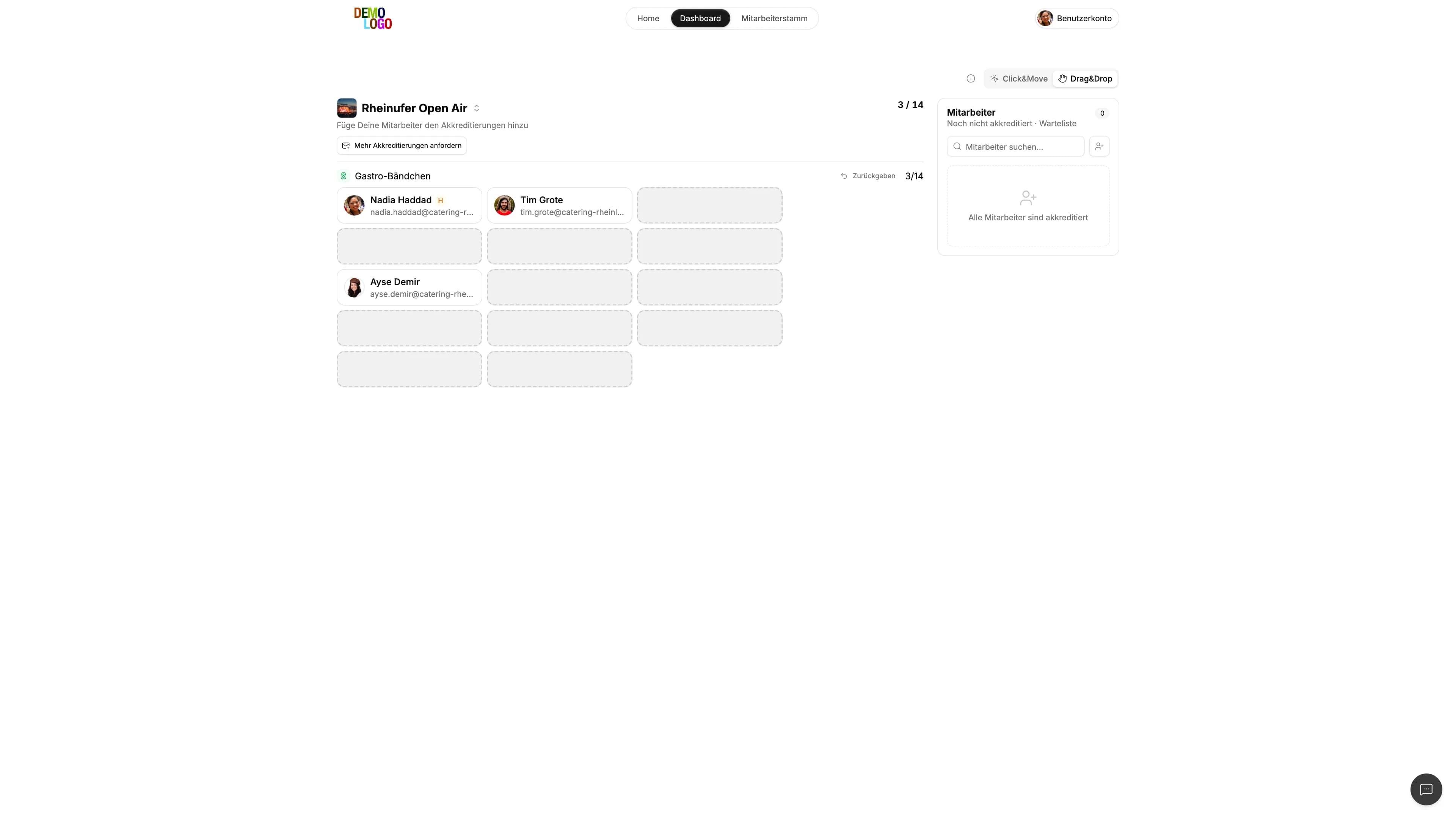 Supervisor-Portal der Akkreditierung am Desktop